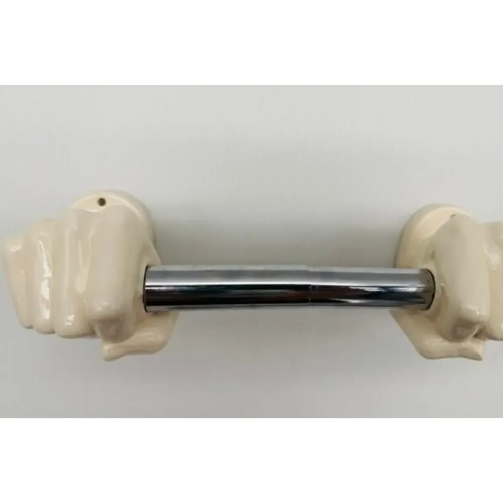 Vintage Nancy Funk Ceramics Hands Toilet Tissue/Paper Holder - Unique MCM Retro